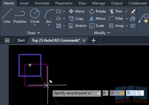 COPY - Second Point - Absolute Coordinates