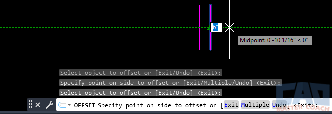 OFFSET - Continue Offsetting Objects