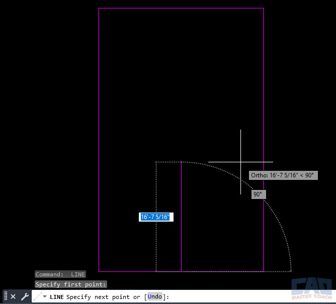 AutoCAD cursor unable to draw diagonal line due to ORTHO mode