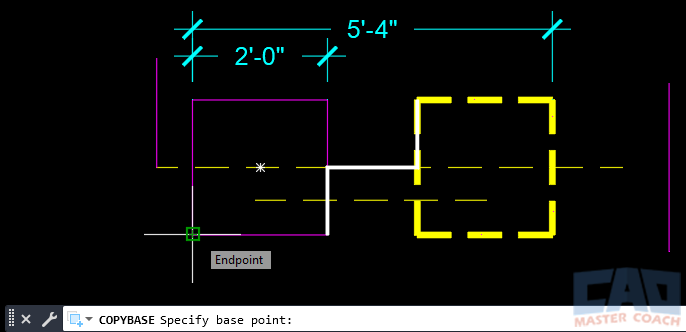 AutoCAD COPYBASE Command