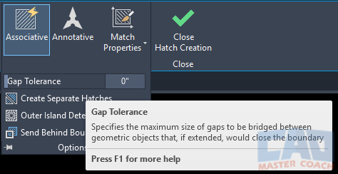 Hatch Creation - Gap Tolerance