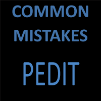Common PEDIT Mistakes