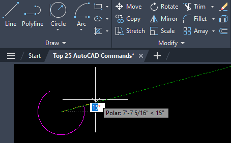 Arc - Start, Center, End