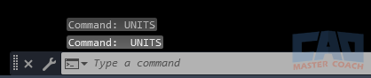 AutoCAD UNITS - Command Line