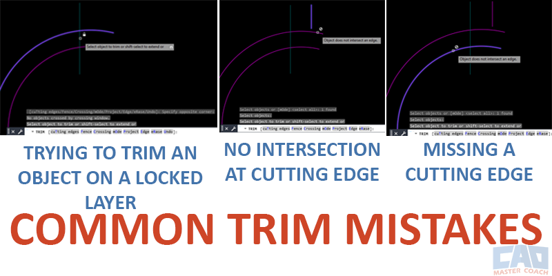 Multiple TRIM mistakes in a single drawing