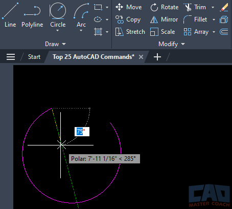 Arc - Start End Angle