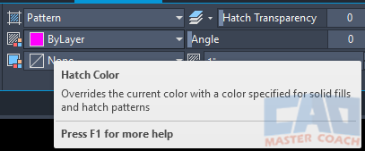 Hatch Creation Tab - Hatch Color