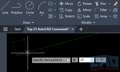 Line - Second Point - Relative Distance Angle