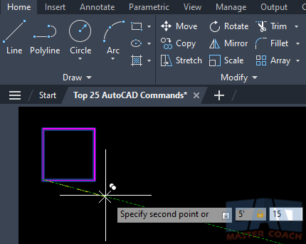 COPY - Second Point - Relative Distance Angle