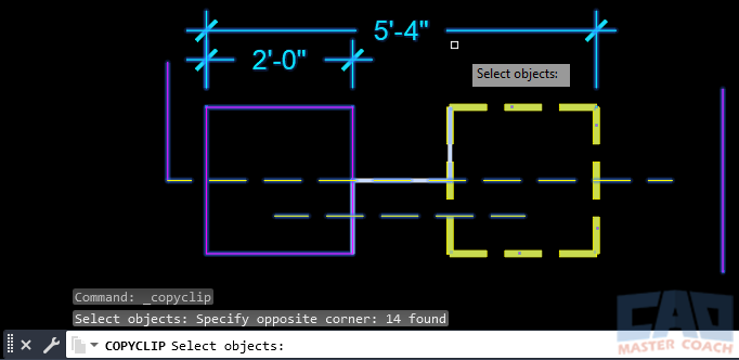 AutoCAD COPYCLIP Command