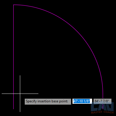 Step 6: Create A Door Block in AutoCAD - Select Base Point Step 6: Create A Door Block in AutoCAD - Select Base Point