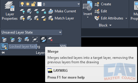 AutoCAD Layer Merge AutoCAD Layer Merge