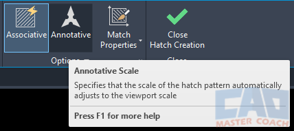 Hatch Creation - Annotative Hatch