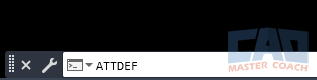AutoCAD Attribute Command Line