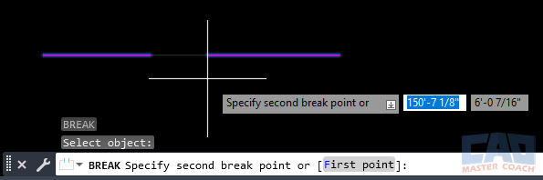 Breaking and joining lines in AutoCAD