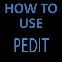 How To Use PEDIT