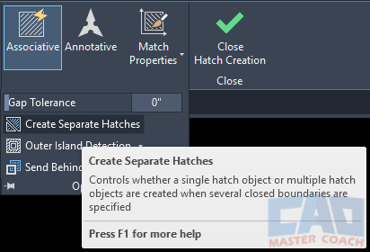 Hatch Creation - Create Separate Hatches