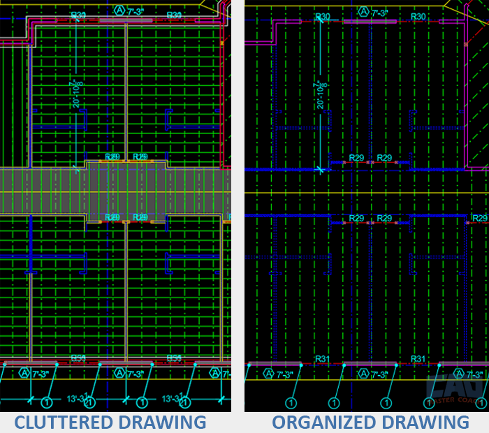 Layer visibility control makes complex drawings understandable. Layer visibility control makes complex drawings understandable.