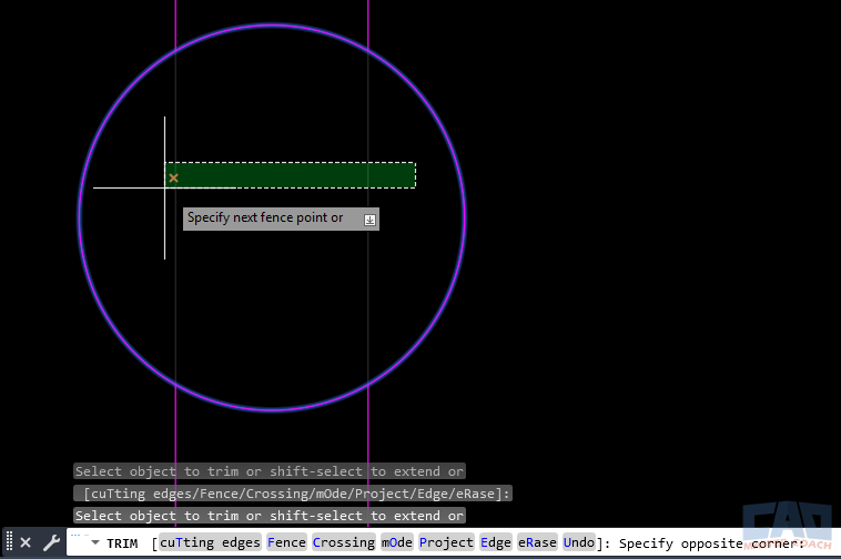 Using circles and arcs as TRIM boundaries Trimming to a circular boundary in AutoCAD