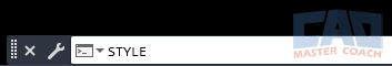 AutoCAD Style Command AutoCAD STYLE Command - Command Line