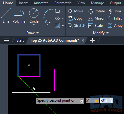 COPY - Second Point - Relative Coordinates